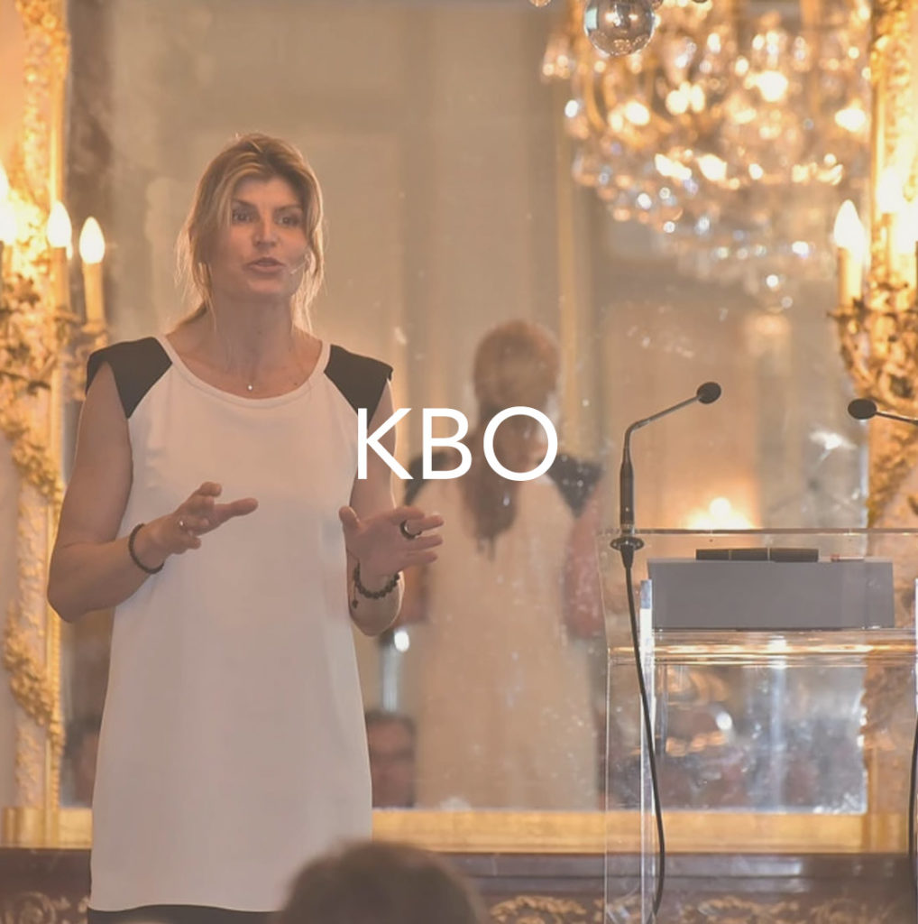 Photos de Karine Baillet en conférence pour KBO