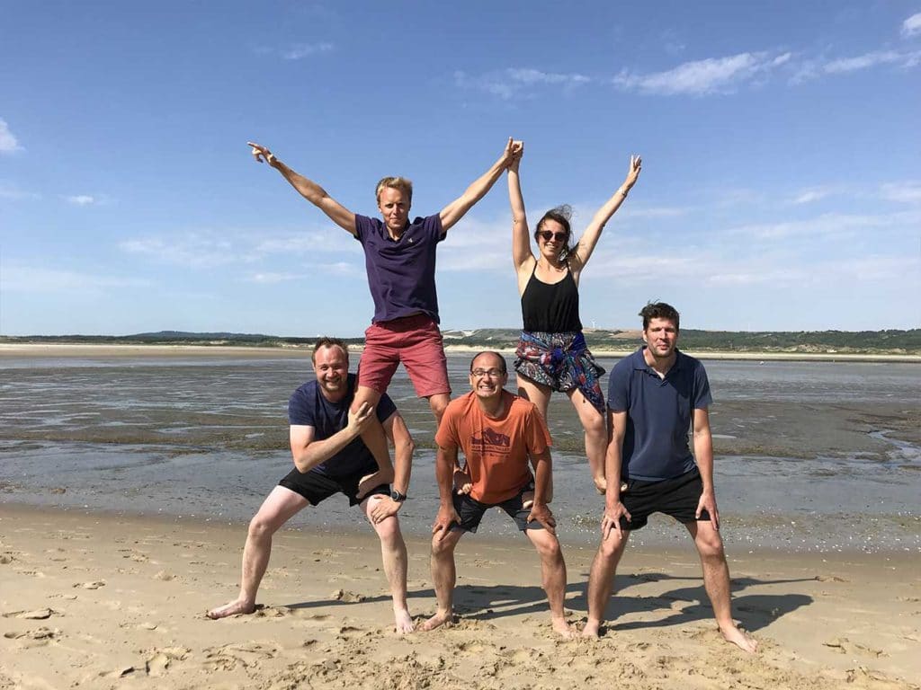 Teambuilding organisé par Karine Baillet Organisation lors d'une épreuve d'adresse